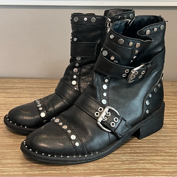 Sam Edelman Drea Biker Rocker Punk Goth Boots 8.5 - Picture 5 of 14